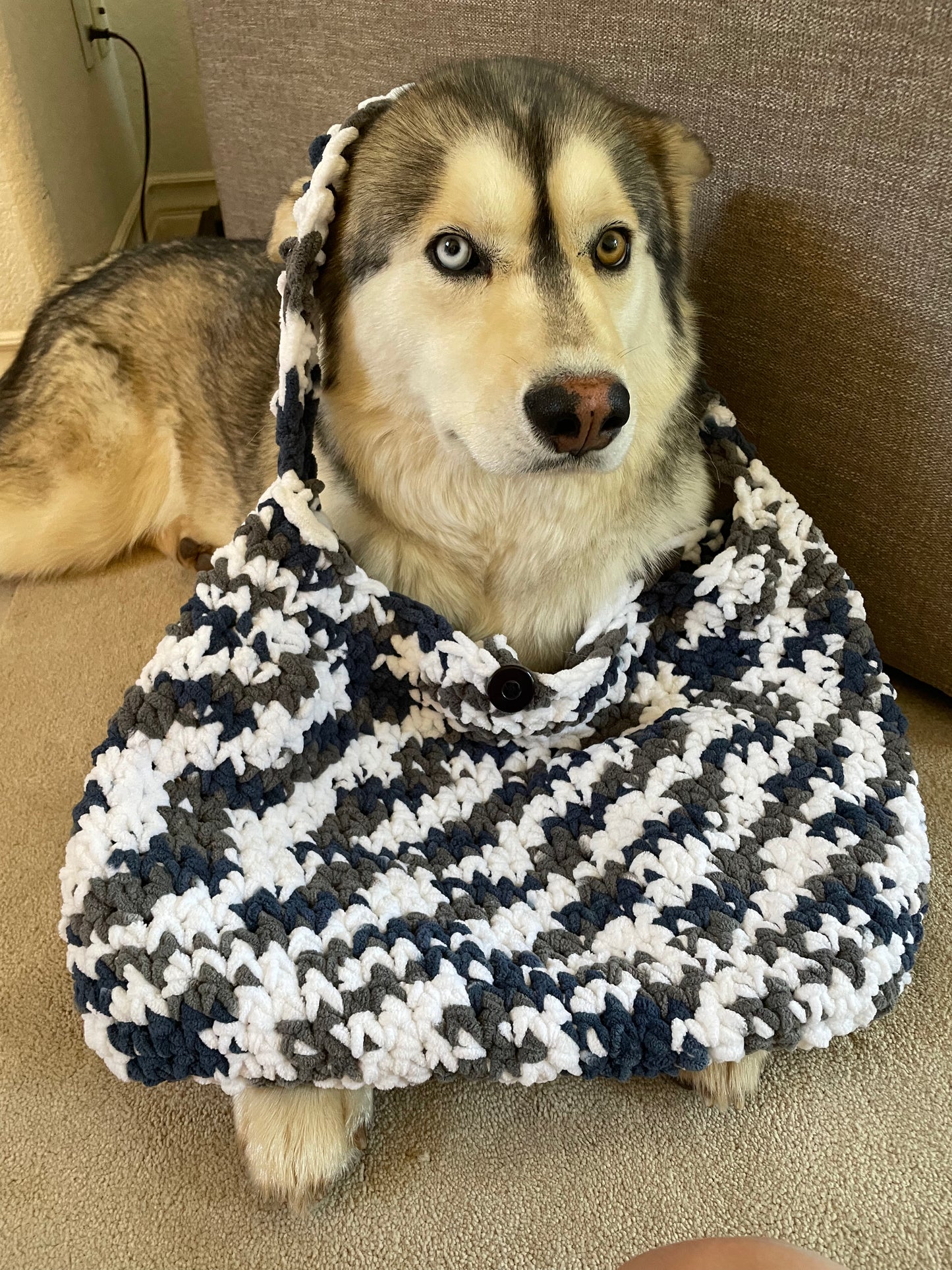 Silver Blossom Market Bag