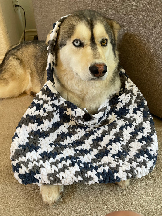 Silver Blossom Market Bag